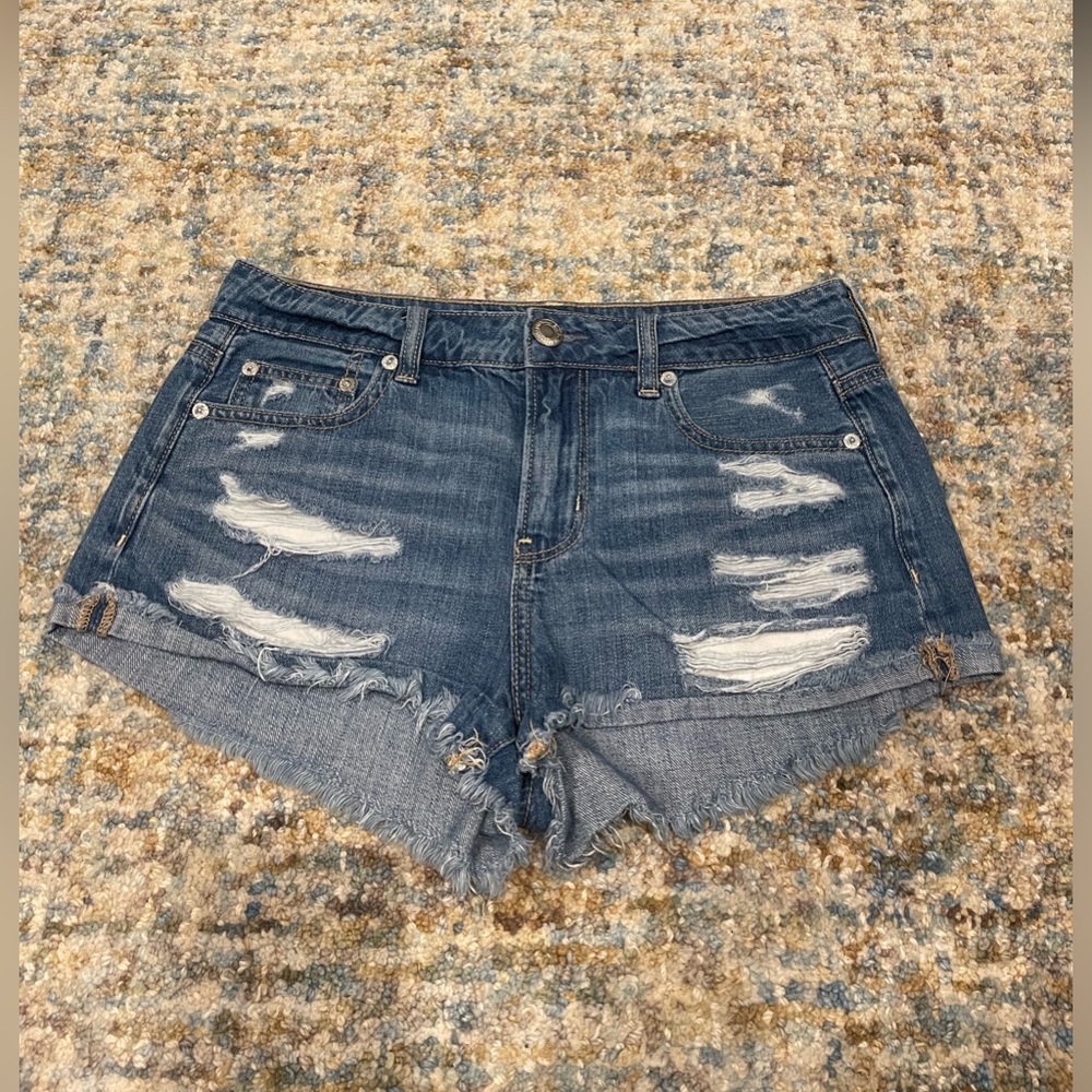American Eagle tomgirl shortie women’s jean shorts